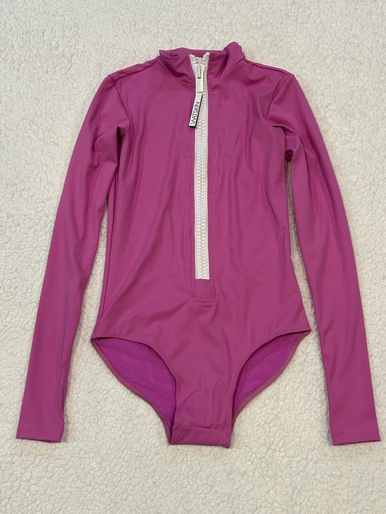 Watskin Other - Free People Watskin Ryann UV Protection One-Piece Surf Suit Small Wineberry Pink